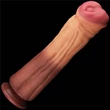 Hatalmas műfallosz Lovetoy 12 dual layered platinum szilikon dildó