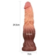 Különleges dildó 9.5 dual layered liquid silicone nature