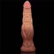 Különleges dildó 9.5 dual layered liquid silicone nature