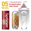 Maszturbátor átlátszó Tenga spinner 05 beads