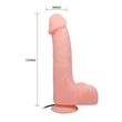 Távirányítós tapadókorongos vibrátor Baile barbara 22 cm