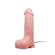 Vibrátor herezacskóval tapadókorongon Barbara 21 cm