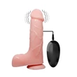Vibrátor herezacskóval tapadókorongon Barbara 21 cm