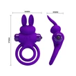 Péniszgyűrű vibráló Pretty love vibrant penis ring 3 purple