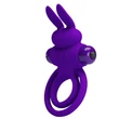 Péniszgyűrű vibráló Pretty love vibrant penis ring 3 purple