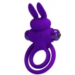Péniszgyűrű vibráló Pretty love vibrant penis ring 3 purple