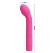 Pretty love logan pink hajlított vibrátor  14 cm