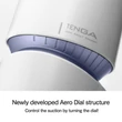Tenga aero maszturbátor cobalt színű gyűrűvel