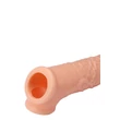 Péniszhosszabbító toldás Realstuff extender with ball strap 17 cm