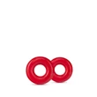Péniszgyűrű két méretben Stay hard donut rings oversized red