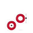 Piros péniszgyűrűk Stay hard donut rings red