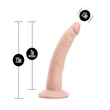 Ultrarealisztikuss puha dildó 17,78 cm - Au Naturel 7 inch Jack vanilla
