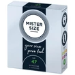Ultra vékony óvszer Mister Size 47 mm kondom 3 db