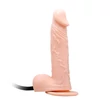 Táguló realisztikus 19 cm-es vibrátor Inflatable dildo 7,5" flesh