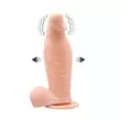 Táguló realisztikus 19 cm-es vibrátor Inflatable dildo 7,5" flesh