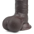 Dildó 20 cm-es sliding skin dual layer dong whole testicle