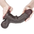 Dildó 20 cm-es sliding skin dual layer dong whole testicle