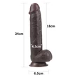 Eres hajlítható dildó 9.5 sliding skin dual layer dong 24 cm