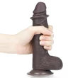 Eres hajlítható dildó 7 sliding skin dual layer dong 18 cm