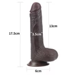 Eres hajlítható dildó 7 sliding skin dual layer dong 18 cm