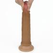 Tapadótalpas dildó barna 7' dual layered platinum silicone
