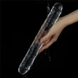 Kétvégű dildó 30 cm (12'') flawless clear double dildo