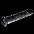 Dildó 18 cm-es puha, tapadókorongos 7'' flawless clear dildo
