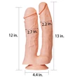 Kettős dildó 33 cm realistic mega double 12''