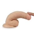 Tapadókorongos valósághű 7" real extreme dildó 13 cm