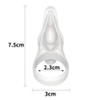 Vibrátoros péniszgyűrű Power clit white