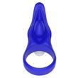 Péniszgyűrű vibráló Power clit silicone cockring blue