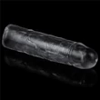 Átlátszó vastagító, péniszhosszabbító plusz 2,5 cm Flawless clear penis sleeve