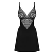 Cecilla chemise & thong black  s/m