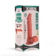 Tapadótalpas dildó X-men ogden's 16,5 cm-es cock flesh