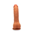 Valósághű műpénisz X-men 22 cm dual layered dildó barna