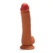 Valósághű műpénisz X-men 22 cm dual layered dildó barna