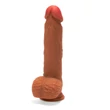 Férfi nemiszerv másolat X-men 22 cm dual layered dildó barna
