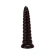 Bordázott hatalmas fenékdugó X-men 29 cm butt plug fekete