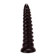 Bordázott hatalmas fenékdugó X-men 29 cm butt plug fekete