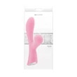 Nyúl vibri léghullámos csiklóizgatóval Luxe aura - pink 19,5 cm
