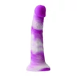 Tapadótalpas műpénisz Colours yum yum 8 dildó purple