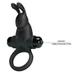 Vibrátoros péniszgyűrű Pretty love penis ring 1 black