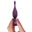 Távirányítós vibrátoros fenékdugó Discover - purple