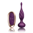 Távirányítós vibrátoros fenékdugó Discover - purple