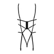 Nyitott egyrészes fehérnemű - Badossa crotchless teddy l/xl