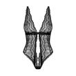 Isabellia csipkés fekete body teddy s/m
