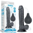 Spriccelő dildó 9 squirt extreme black 23 cm