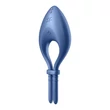 Tölthető okos vibrációs péniszgyűrű - Satisfyer bullseye blue