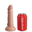 Realisztikus letapaszthatós vibrátor 15 cm - dual density vibrating silicone cockdual density vibrating silicone cock