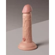 Realisztikus letapaszthatós vibrátor 15 cm - dual density vibrating silicone cockdual density vibrating silicone cock